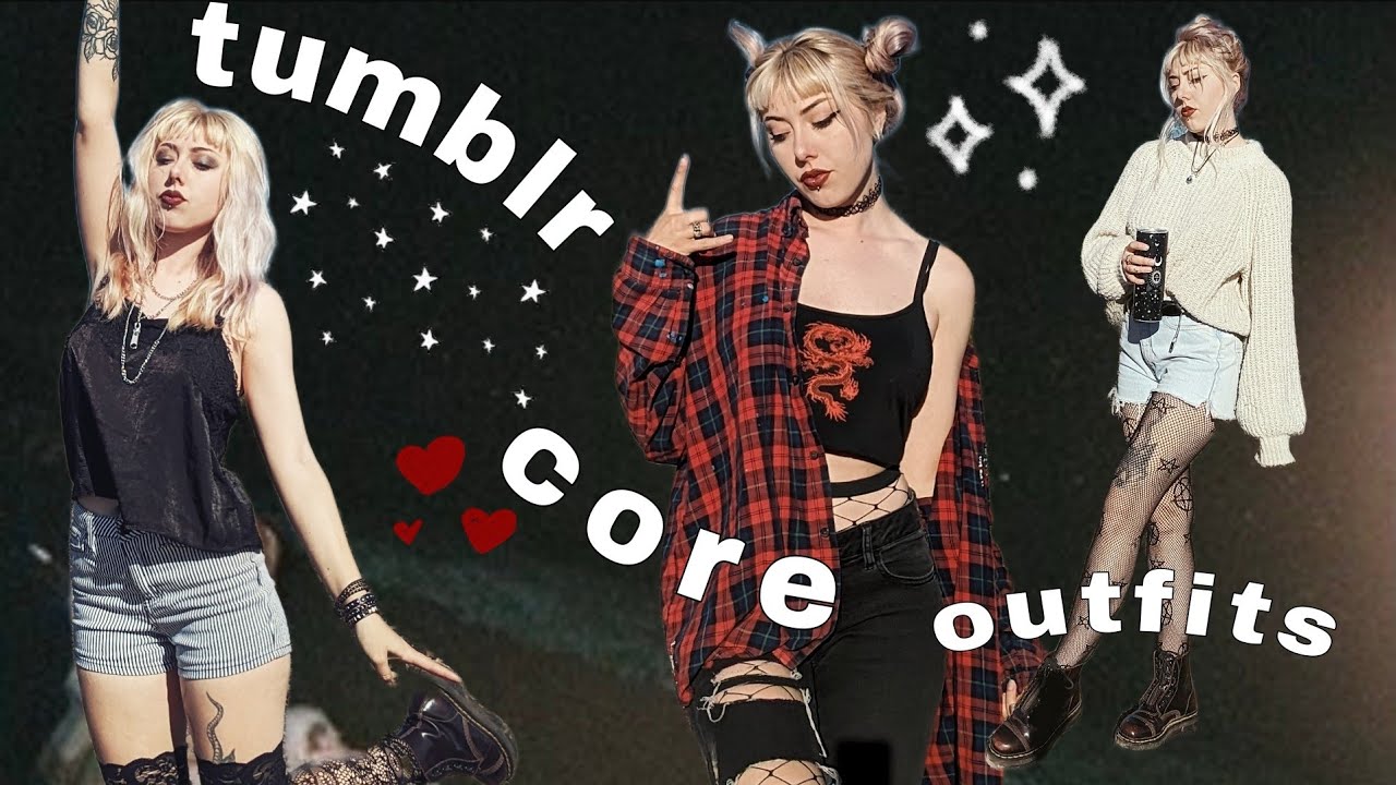 creating tumblr grunge aesthetic outfits with clothes i already own!