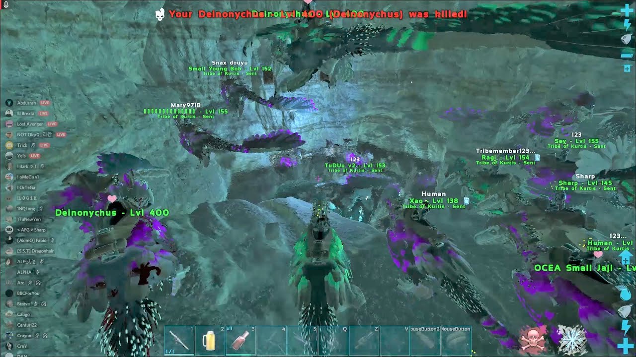 Wiping Dark Legacy's Carno Cave! | ARK Official PvP