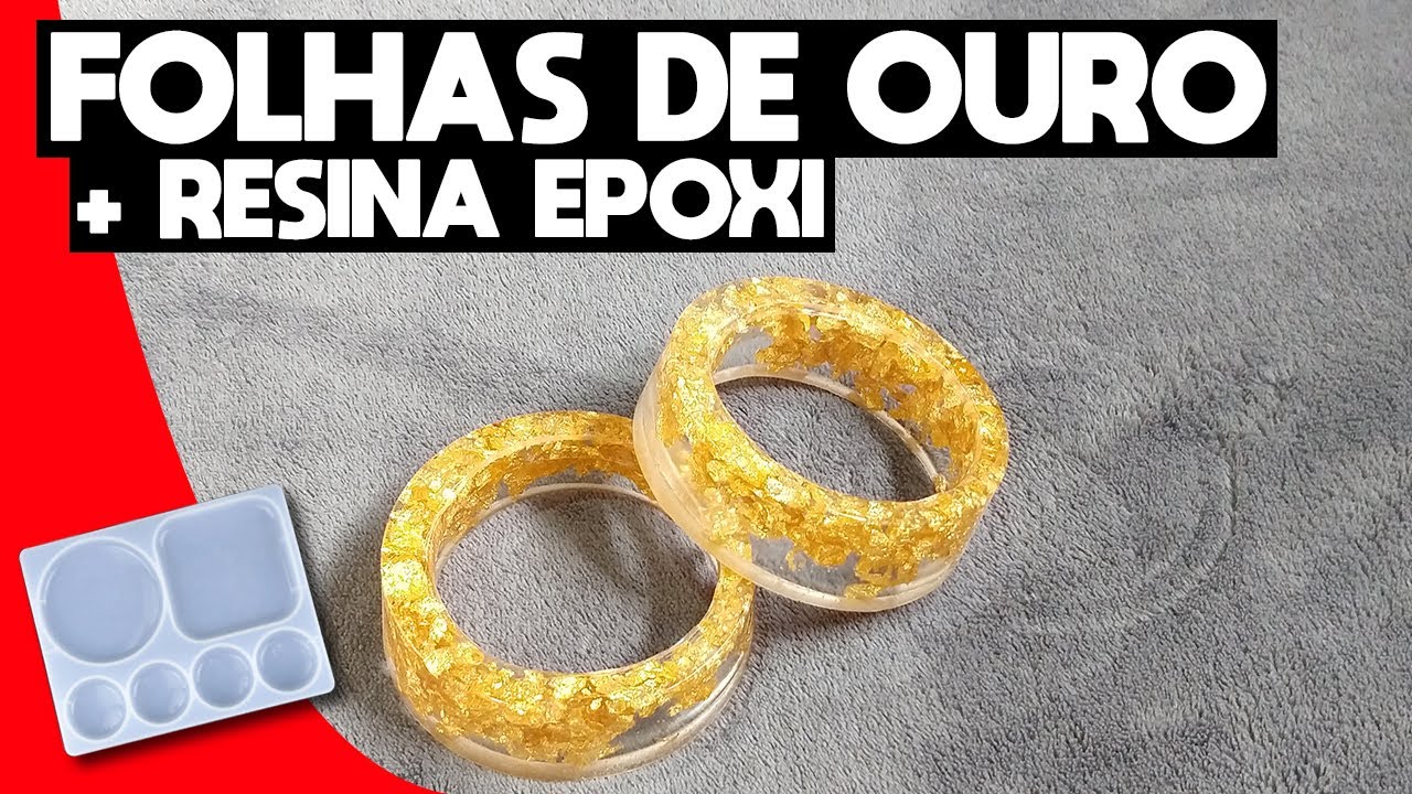 Como fazer Criações incríveis com Resina Epoxi e folhas de ouro! (Epoxy Resin Creations)