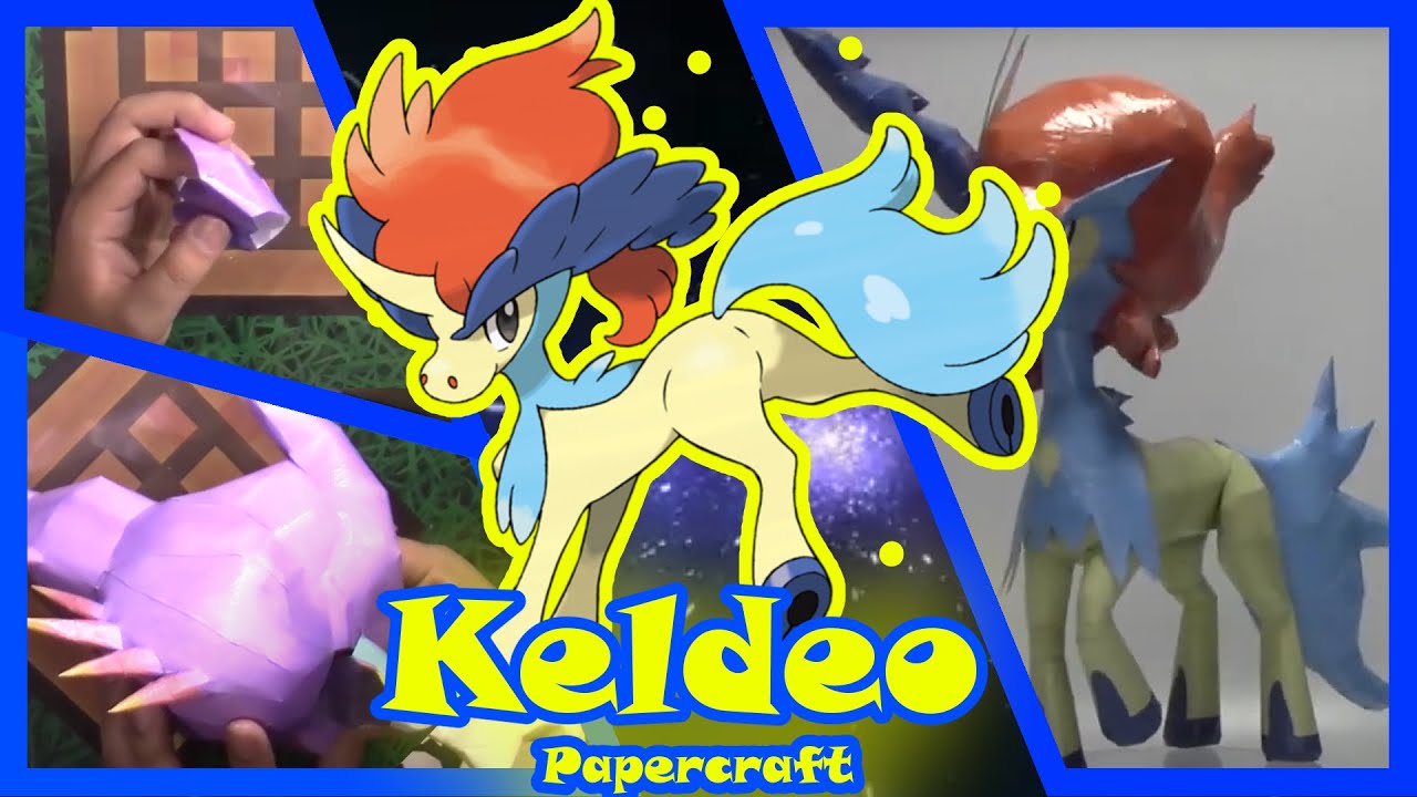 💧 DESAFÍO Keldeo Papercraft 💧 – ¡Construye al Pokémon Mítico con estas plantillas GRATIS!