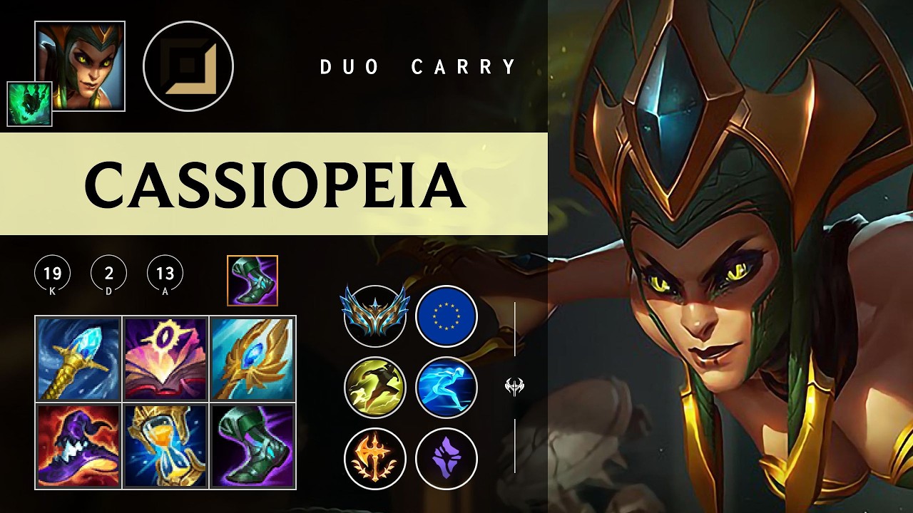Cassiopeia Carry vs Kai'Sa - EUW Challenger Patch 26.06