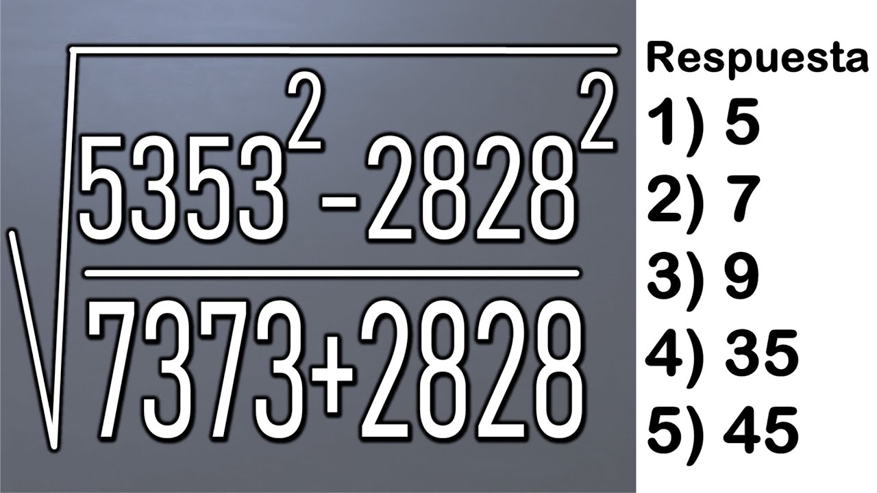 CALCULA EL VALOR DE LA RAIZ. Sin calculadora. Matemáticas Básicas