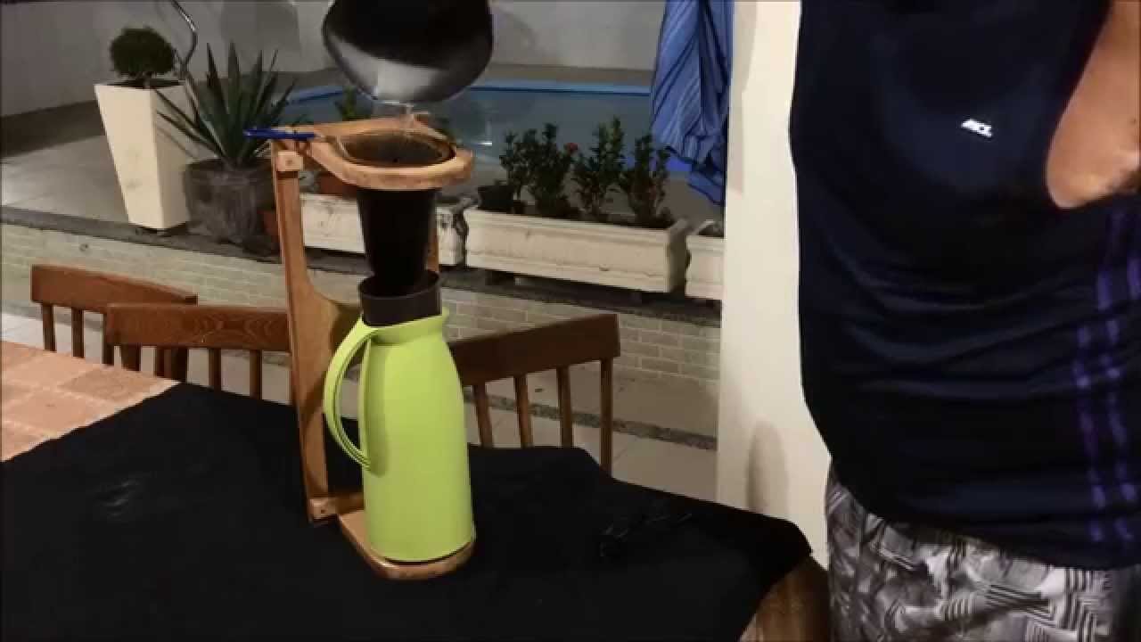 Marcenaria Artesanal - Como fazer Suporte para Coador de Café com madeira reciclada