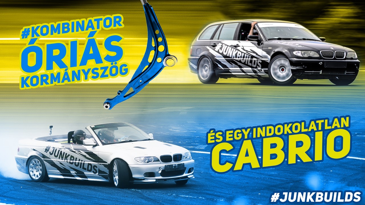 Óriás kormányszög és tesztnap - #Junkbuilds  #e46kitcar #kombinator