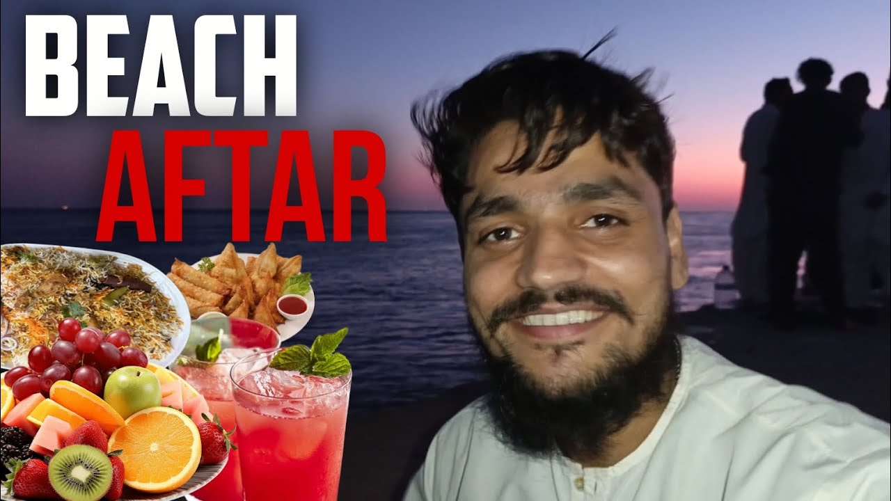 RAMADAN KI PEHLI BEACH AFTAR MEIN A GAYA BAHUT MAZA ARCVLOG👍🌹🥰