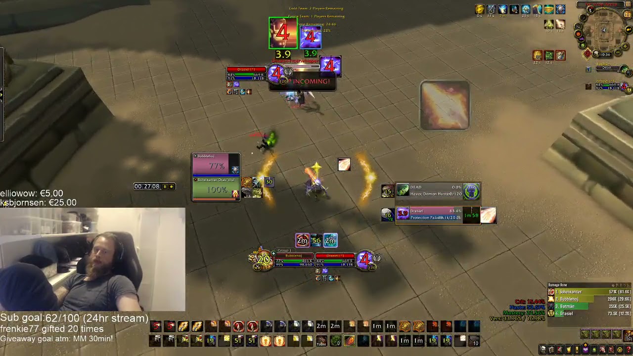 [World of Warcraft 8.3 BfA] 167k burst (Elite 2v2 Marksmanship Hunter) /w rednex90