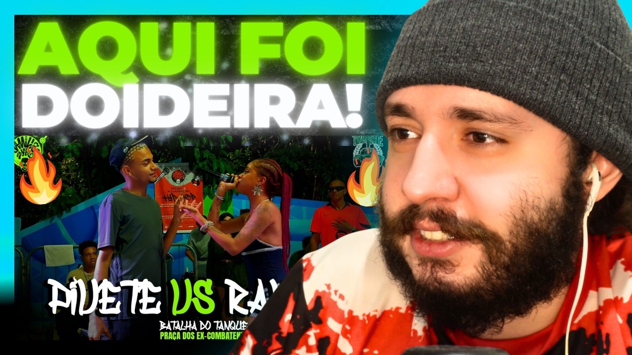 PIVETE vs RAVENA ( FALOU DO EX, DEPOIS DEU EM CIMA 🤣) 1 FASE | Batalha do Tanque | RJ | REACT BAUEB