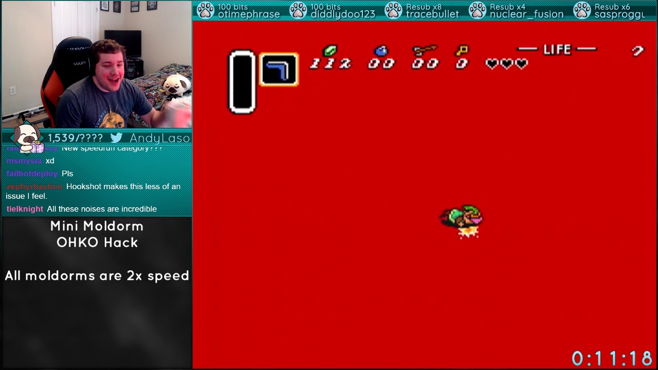 A Link to the Past | OHKO Mini Moldorm 2x Speed Hack