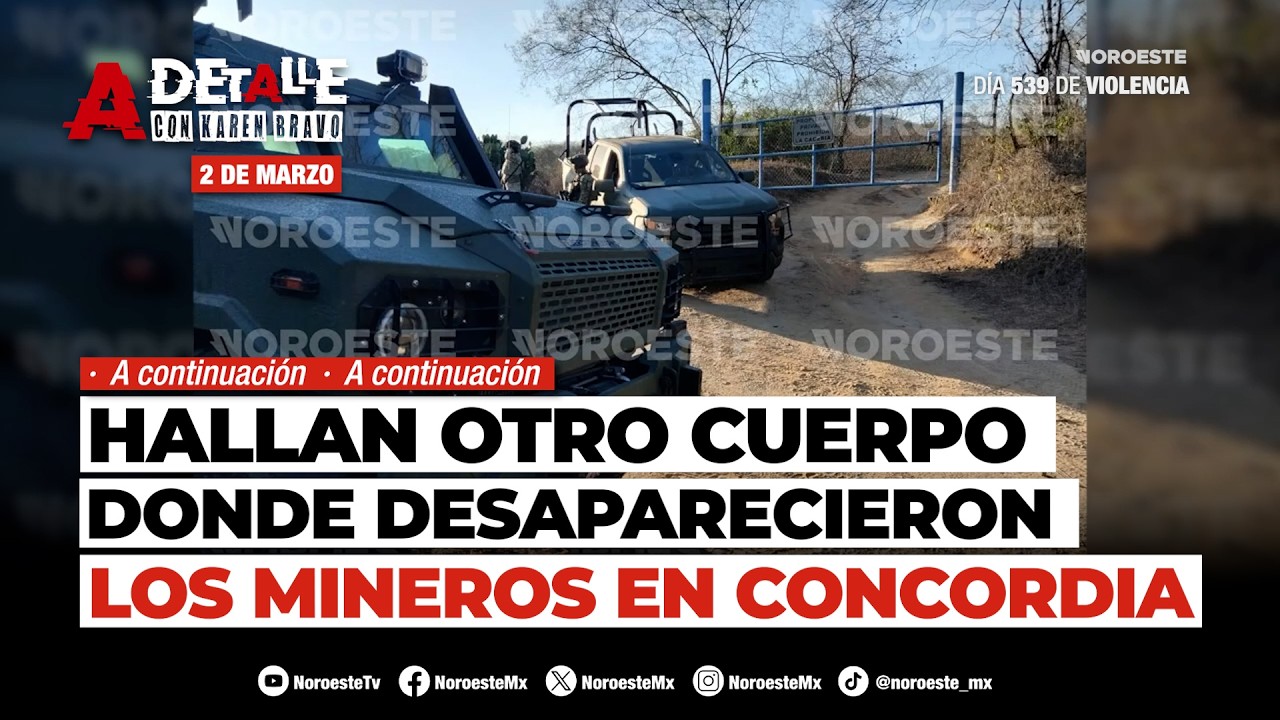 🔴 OTRA FOSA | Hallan fosa clandestina donde encontraron a los mineros desaparecidos en Concordia