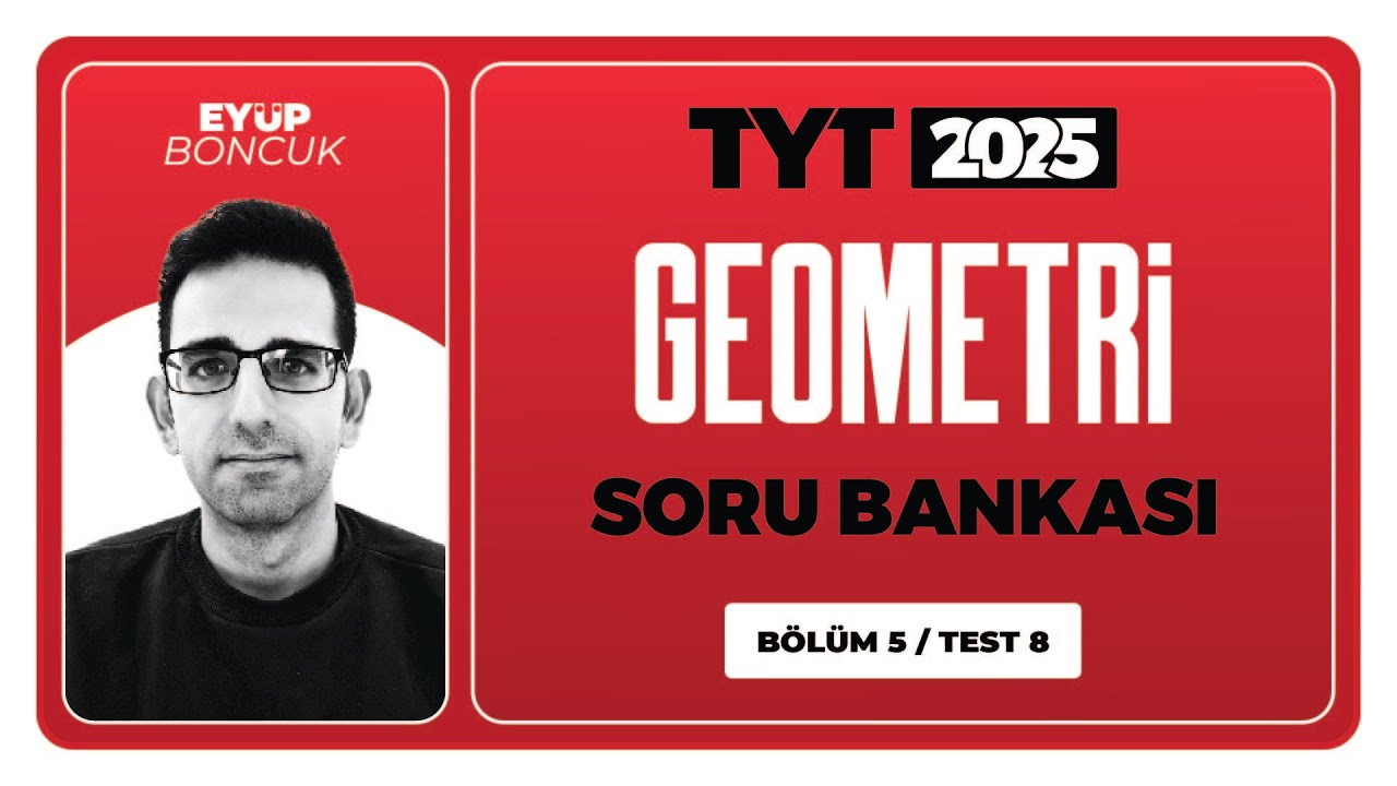 TYT 3D Geometri Soru Bankası Bölüm 05 Test 08 Soru Çözümleri | Eyüp Boncuk