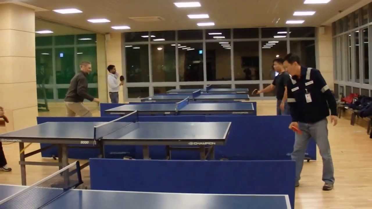 Ping Pong Training @ HHI Sport Hall, Ulsan