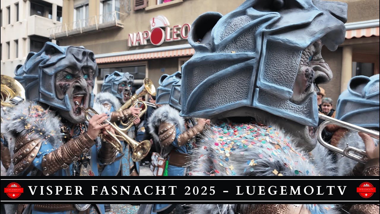 🎭 VISPER FASNACHT 2025: Die wildeste Fasnacht im Wallis! - LuegemolTV
