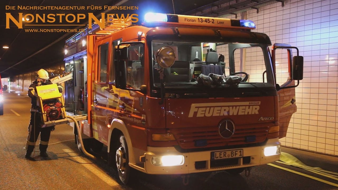 Verkehrsunfall im Emstunnel EINSATZ-Übung der Feuerwehr - 19.11.2016 - log