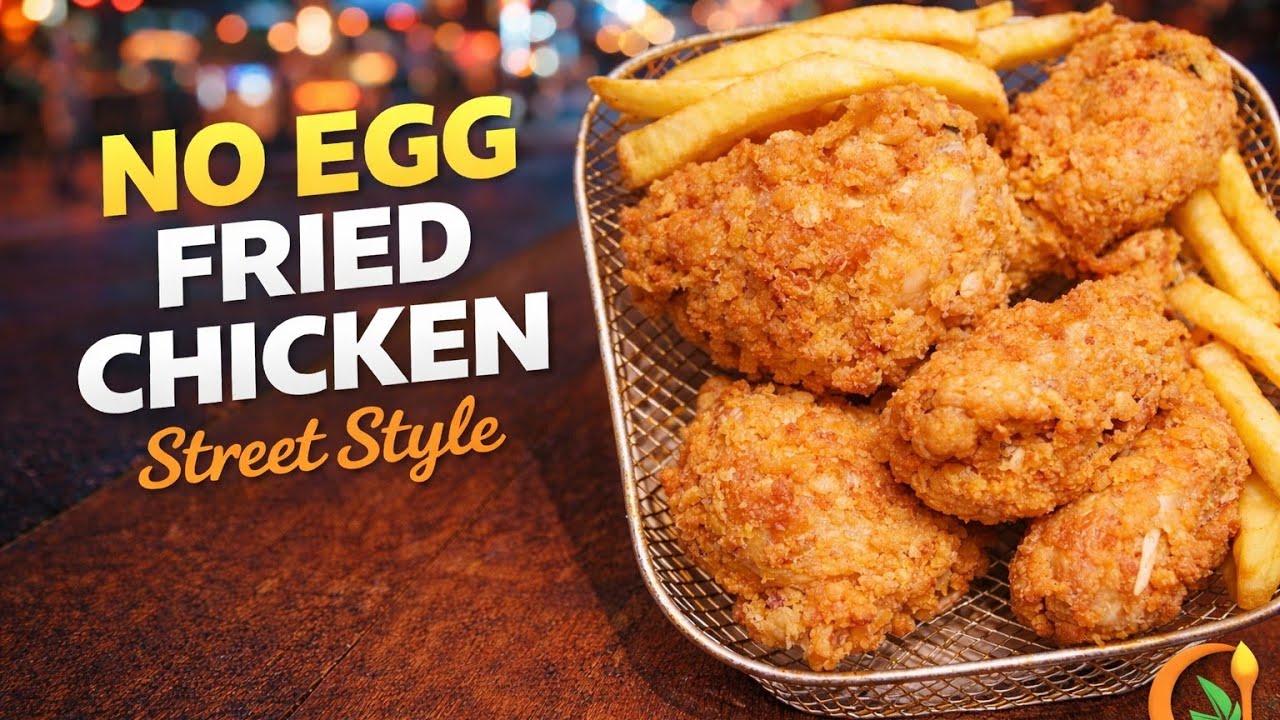 Eggless Pakistani Street-Style Fried Chicken 🔥 Extra Crunchy!