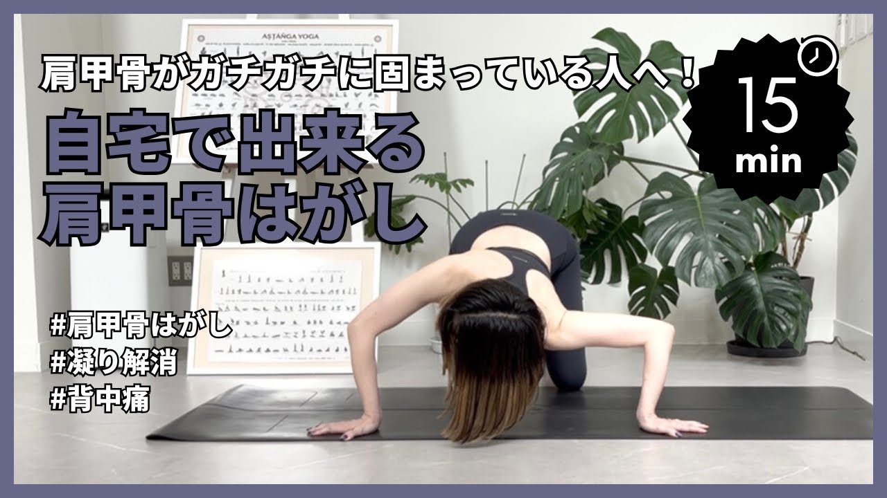 【肩甲骨はがし】肩甲骨がガチガチに固まっている人へ‼️自宅で出来る肩甲骨はがし #肩甲骨はがし #肩甲骨ストレッチ  #肩こり #背中痛 