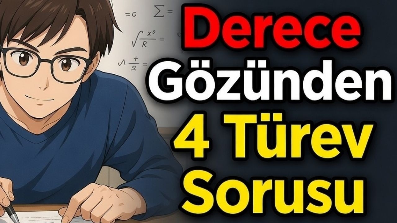 AYT Matematik Türev | Derece Öğrencisi Gibi Düşün: 4 Seviye Atlatan Soru Çözümü