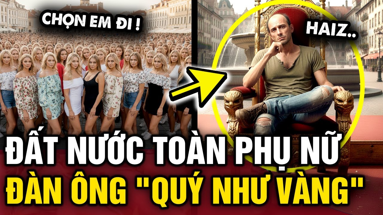 Độc lạ 'NỮ NHI QUỐC' ngoài đời thực, nơi đàn ông được xem là CÓ GIÁ nhất thế giới | Tin 3 Phút Bí Ẩn