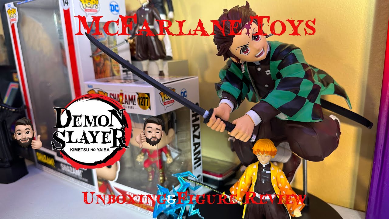 Demon Slayer Figures & Statue McFarlane Toy Unboxing and Review - Tanjiro, Nezuko, Zenitsu, Muzan,