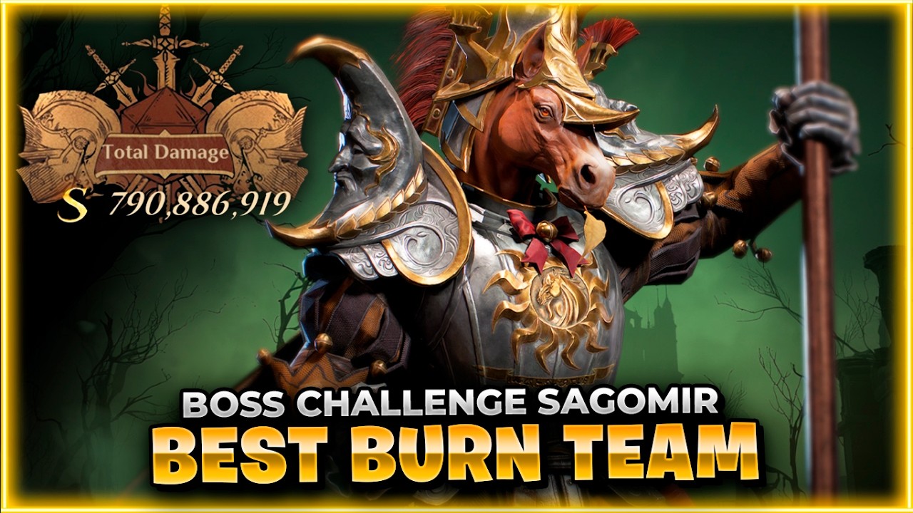 DEAL CRAZY DAMAGE! Burn Team Vs. Sagomir Challenge Boss! Dragonheir: Silent Gods x Dragonstride