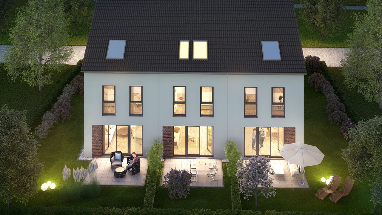 Hanau, Feel good im Pioneer Park: Reihenhaus Filia vor der Übergabe