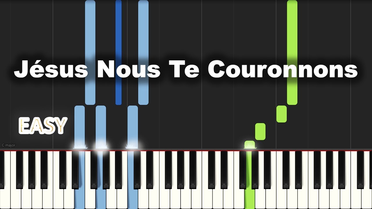 Jésus Nous Te Couronnons | EASY PIANO TUTORIAL BY Extreme Midi