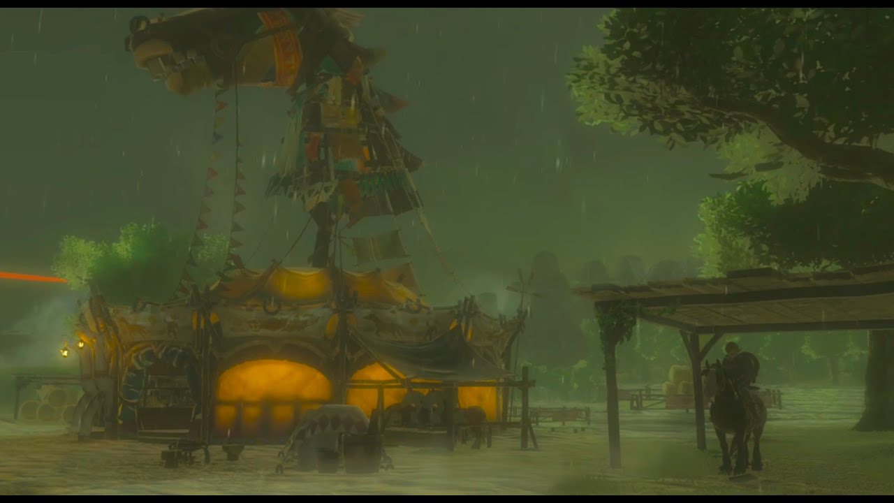 you're overthinking, just relax... (zelda music w/ heavy rain)