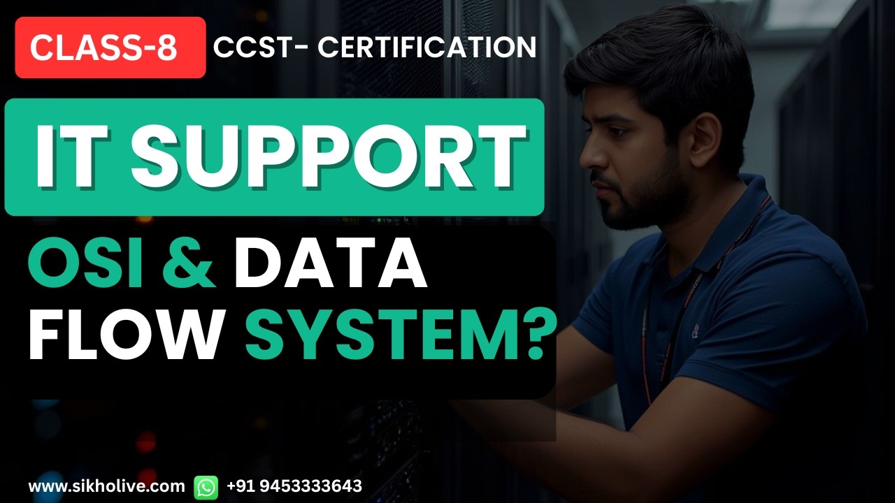 IT Support Technicians Class-8 | OSI Model and Data Flow Explained for Beginners | with Labs