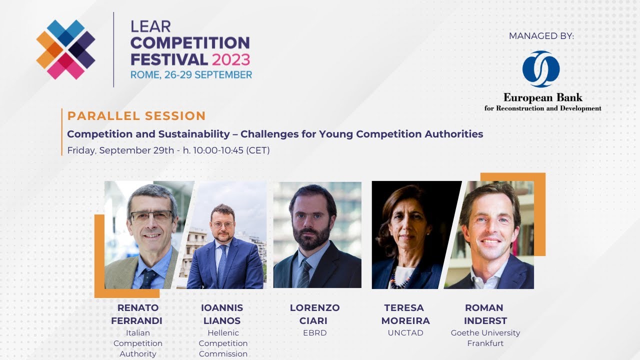 LCF23 - Competition and Sustainability &ndash; Challenges for Young Competition Authorities - by EBRD
