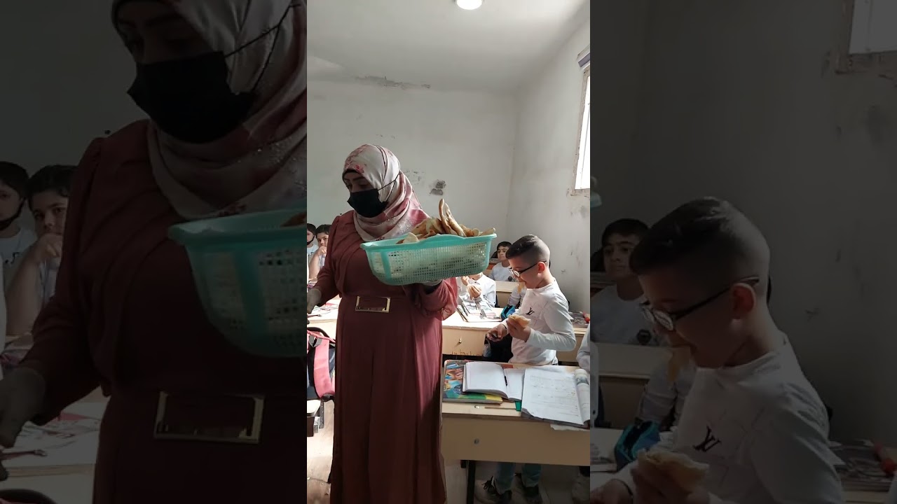 التغذيه المدرسيه في مدرسة الامتياز الابتدائيه الاهليه واسط قضاء الحي تحيات الحاج جبار عايد الزرگاني