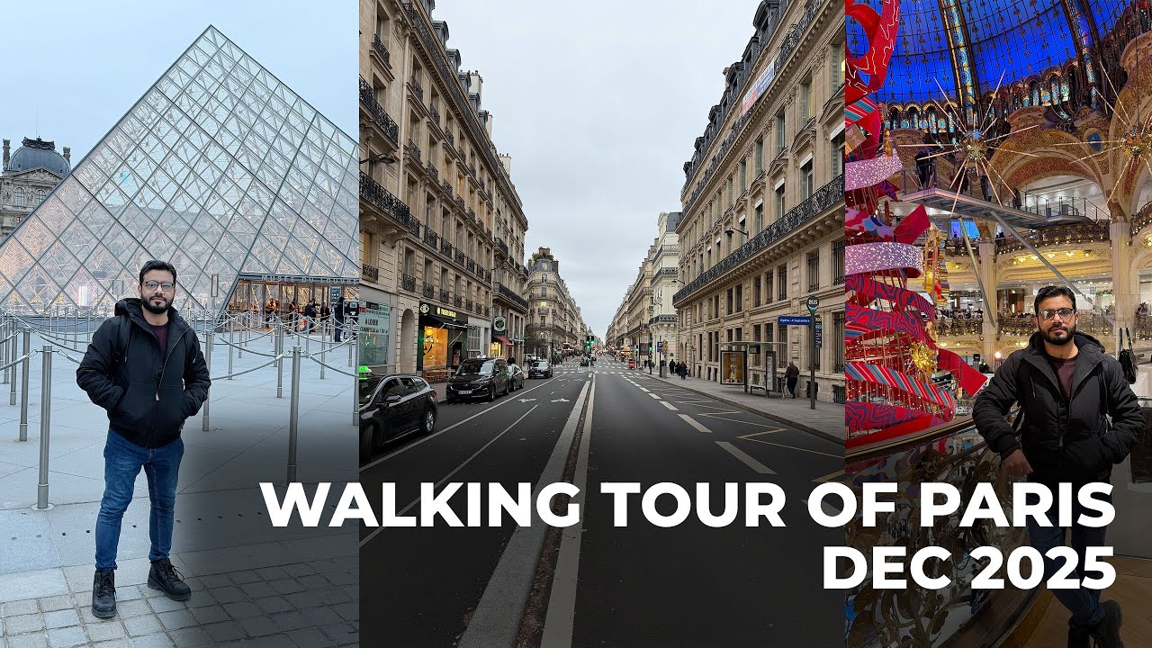 Paris Walking Tour 🇫🇷 | Explore the Streets of Paris | Dec 2025