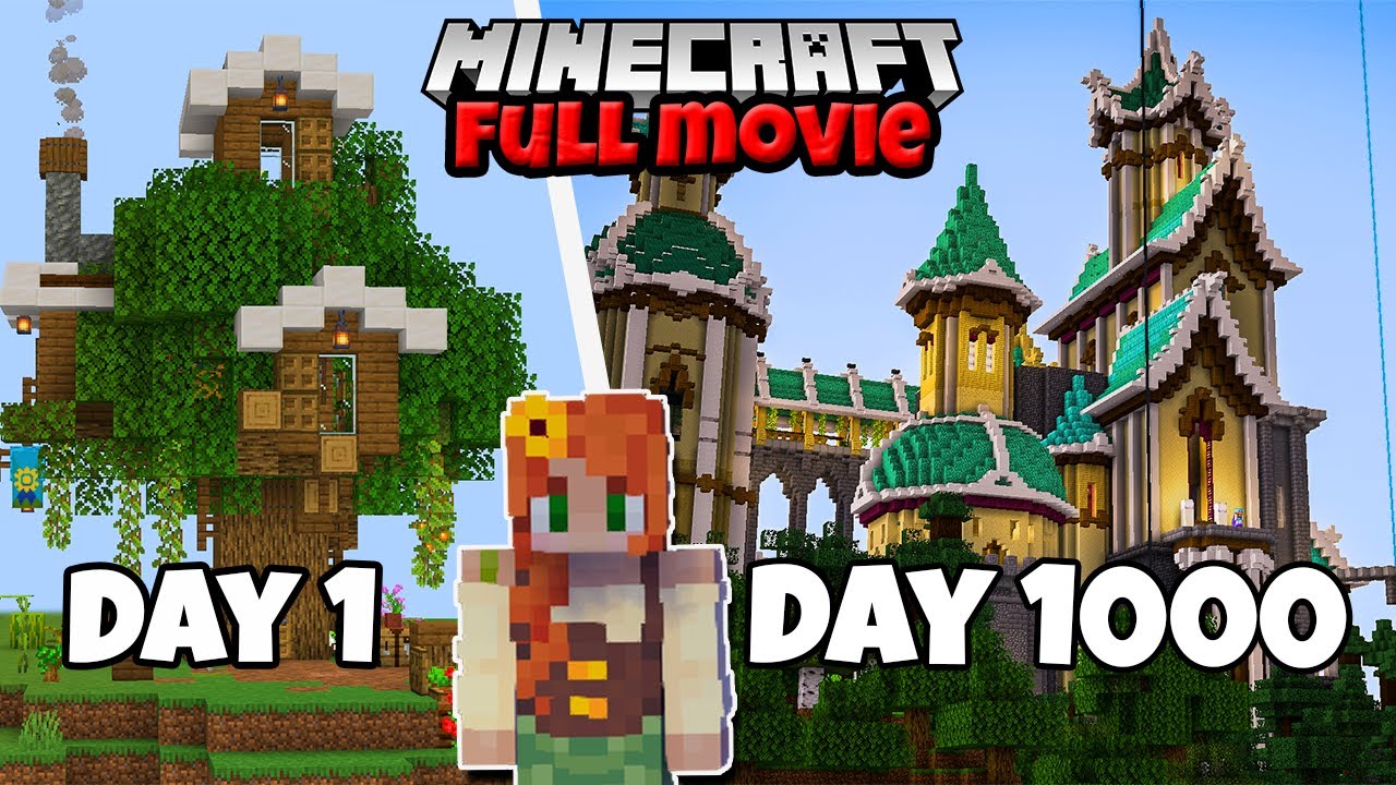 I Survived 1000 Days on  the BIGGEST Minecraft SMP - FULL MOVIE