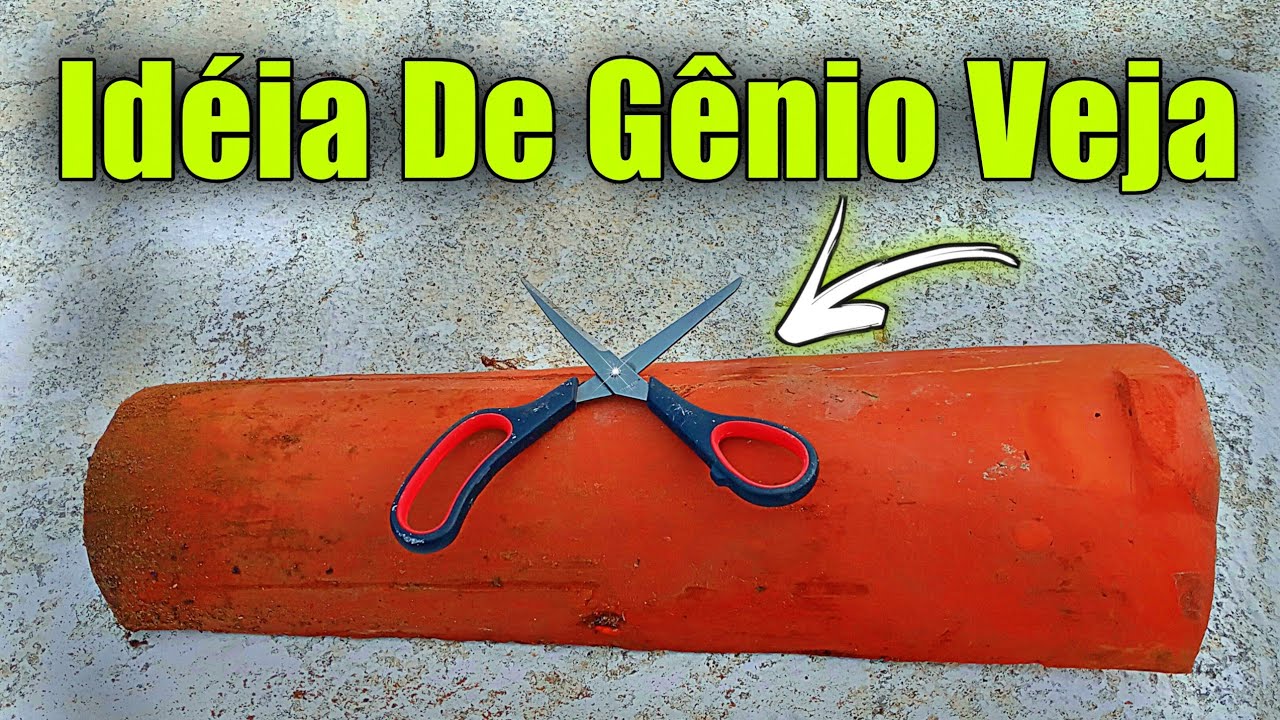 FICOU INCRÍVEL-Olha O que Eu Fiz Com Uma Telha E uma Tesoura|Faça Você Também