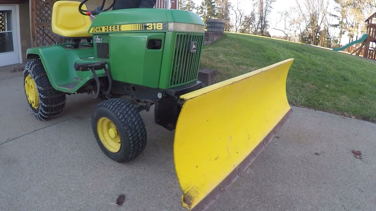 Switching the John Deere Over for Snow Duty