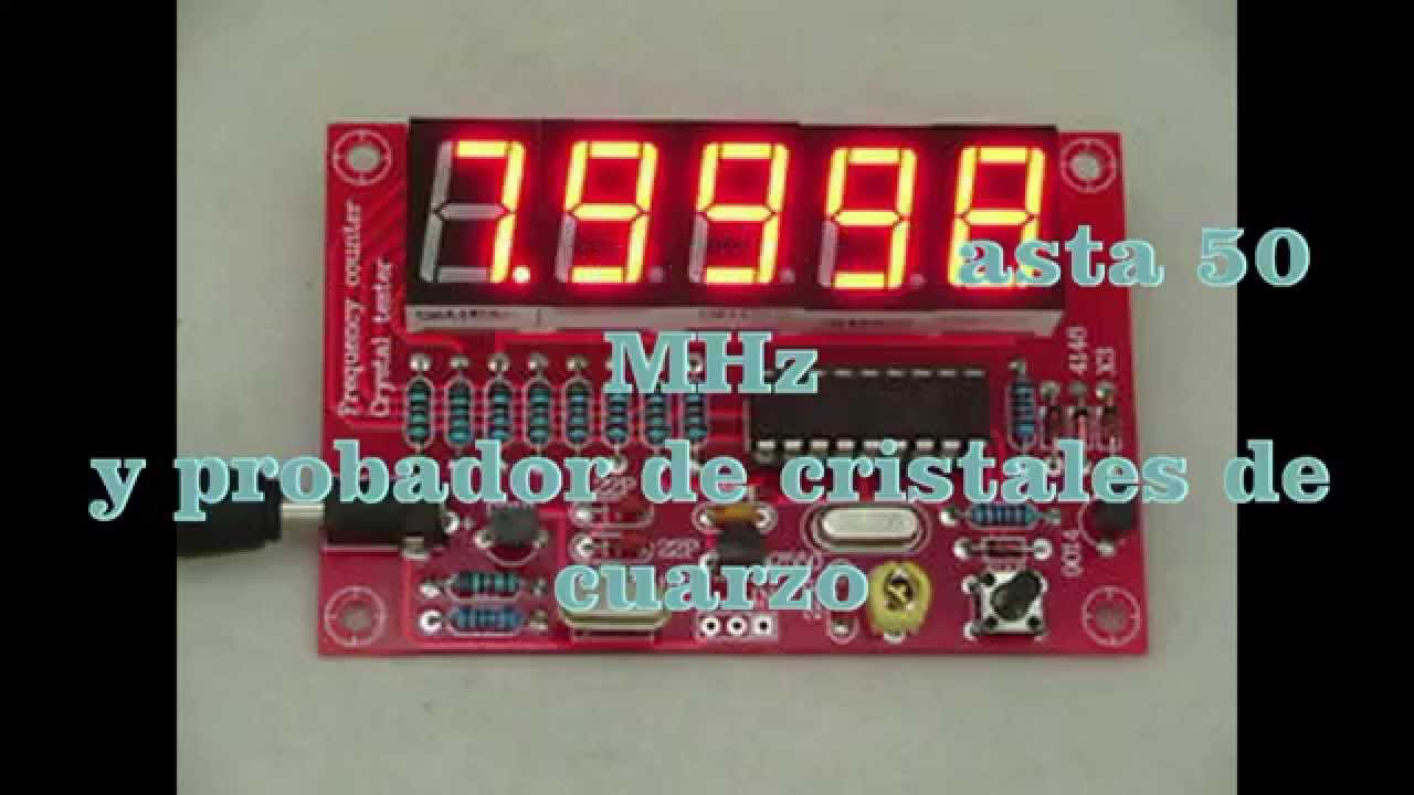 medidor frecuencia 50 MHz frecuency Crystal KIT