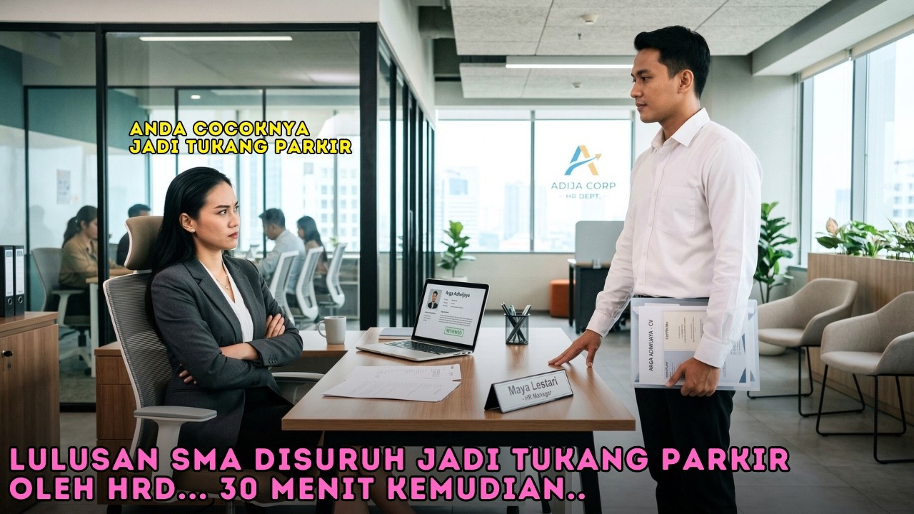 “ANDA COCOKNYA JADI TUKANG PARKIR” HRD MENERTAWAKANNYA… 30 MENIT KEMUDIAN DIREKTUR DATANG MENCARINYA