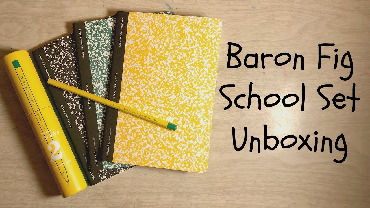 Baron Fig School Set Unboxing
