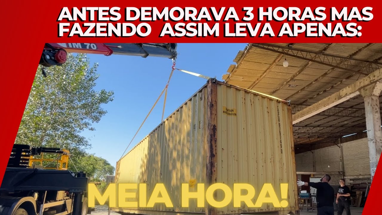 10 PASSOS PARA DESCARREGAR CONTAINER EM LUGAR DE DIF&Iacute;CIL ACESSO! #18
