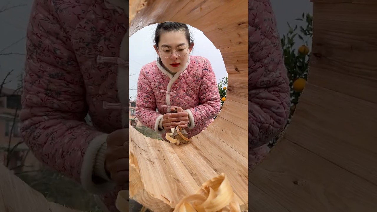 🌀🤫5 Steps From Log to Steamer: Ancient Woodworking Secrets #woodworking