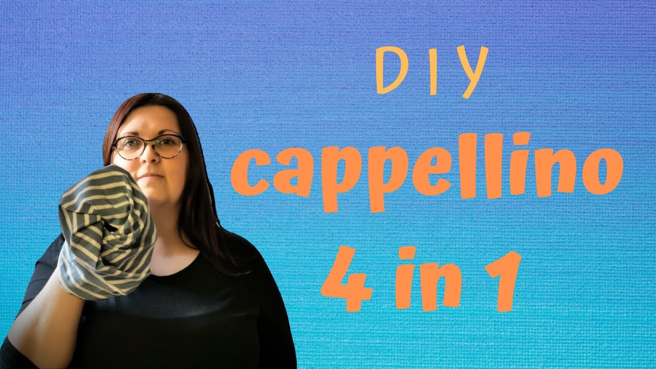 DIY cappellino 4 in 1, cucito facile senza cartamodello con foro per la coda