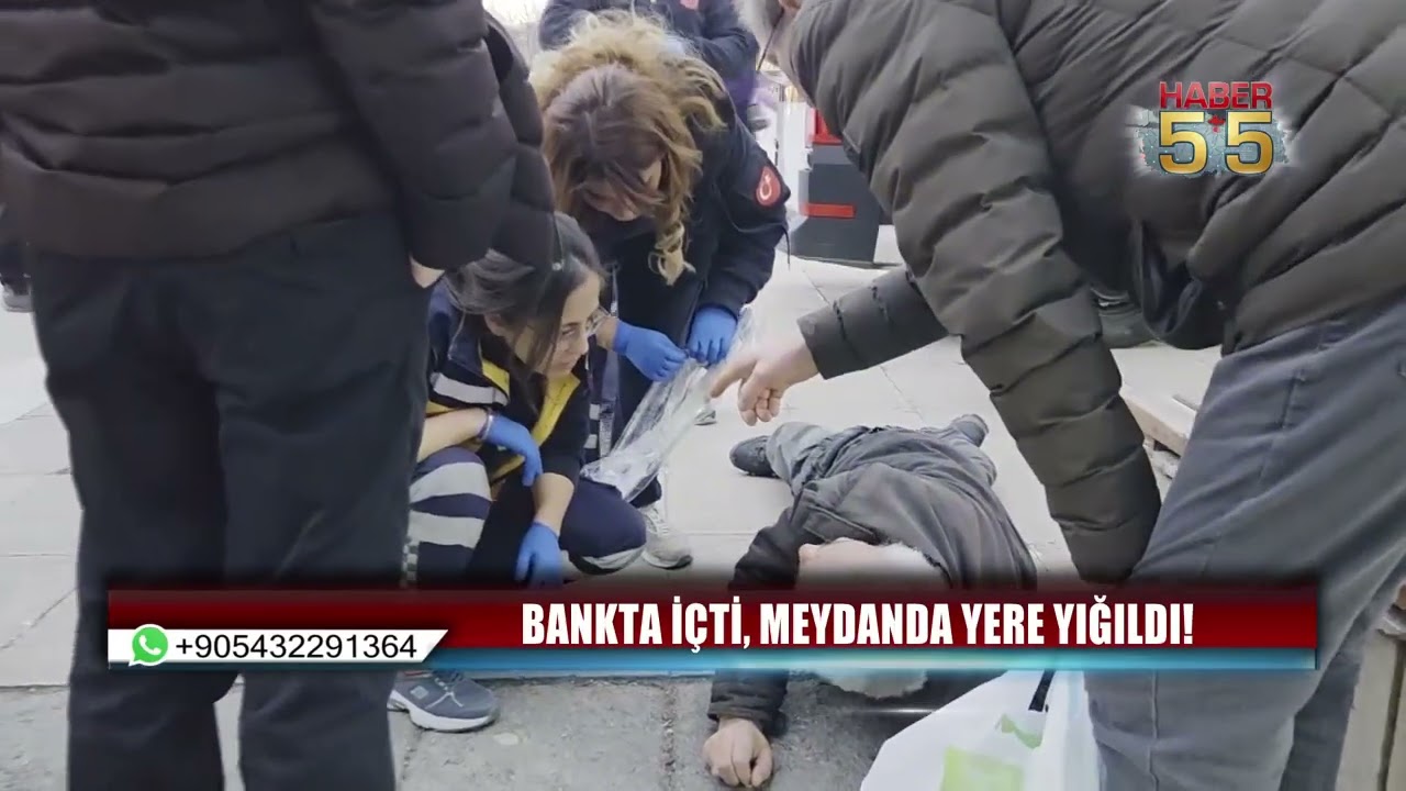 Meydan Ortasında Baygınlık Ge&ccedil;irdi, Yaralı Halde Hastaneye Kaldırıldı