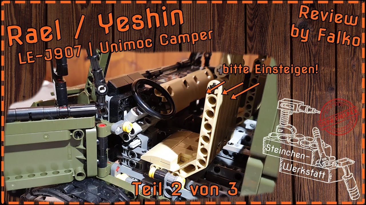 damit ist es nun ein Unimoc ohne Camper | Rael | LE-J907 | Unimoc Camper | Steinchen-Werkstatt