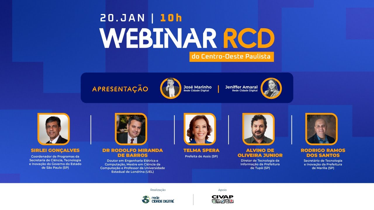 Webinar das Cidades Digitais do Centro-Oeste Paulista
