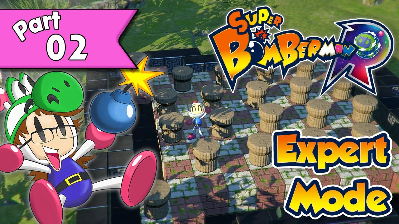 Super Bomberman R - Expert Mode walkthrough Part 2 - World 2 (Planet Timbertree)