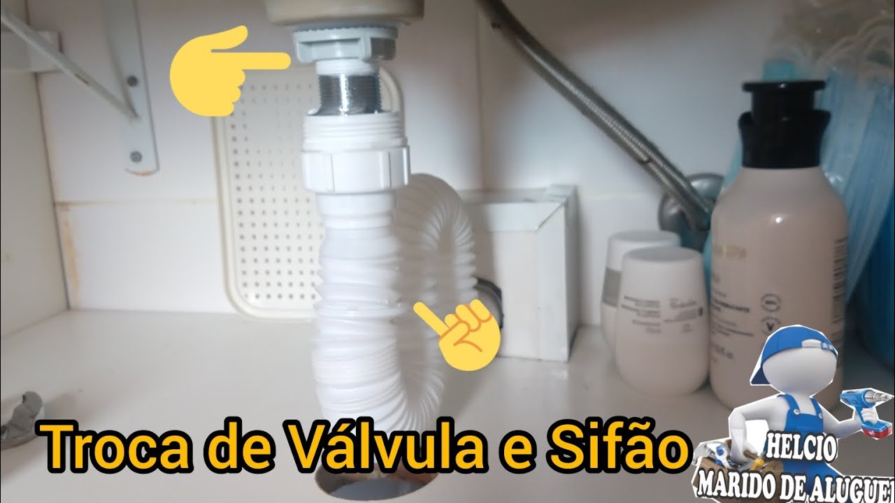 Como Trocar Válvula e Sifão da Pia do Banheiro