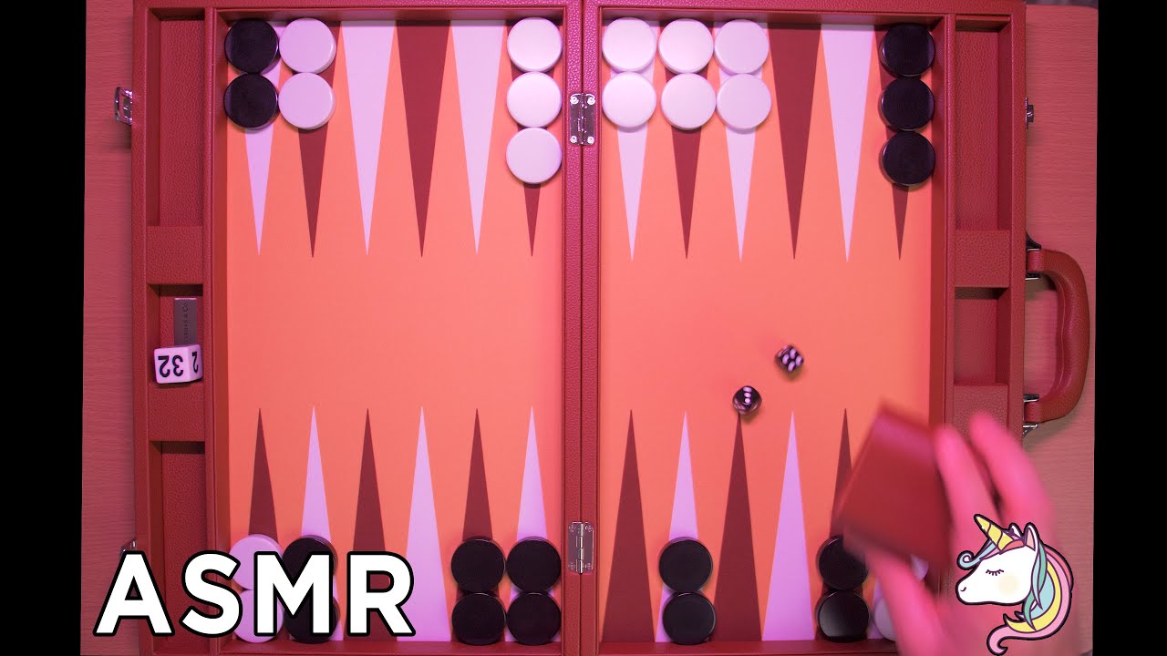 🎲ASMR Backgammon: Ambient Play in Soothing Orange Glow | No Talking, Just Sounds