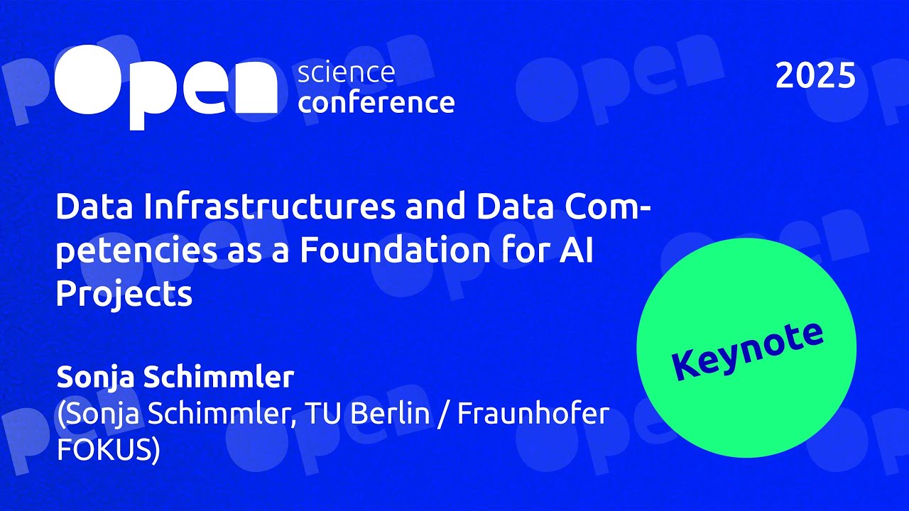 OSC 2025 | Keynote | Sonja Schimmler | Data Infrastructures and Data Competencies