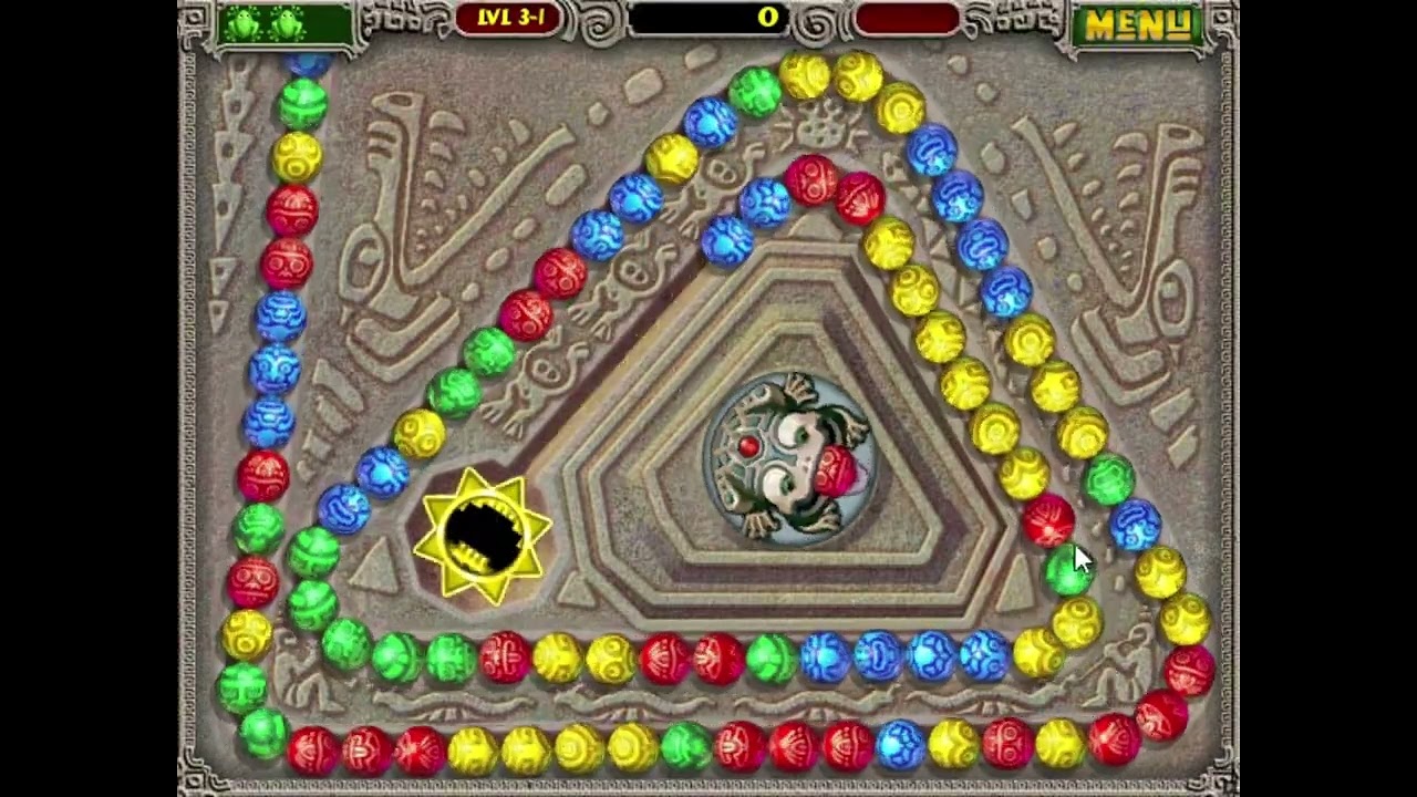Zuma Deluxe: Level 3-1 — 9x Combos
