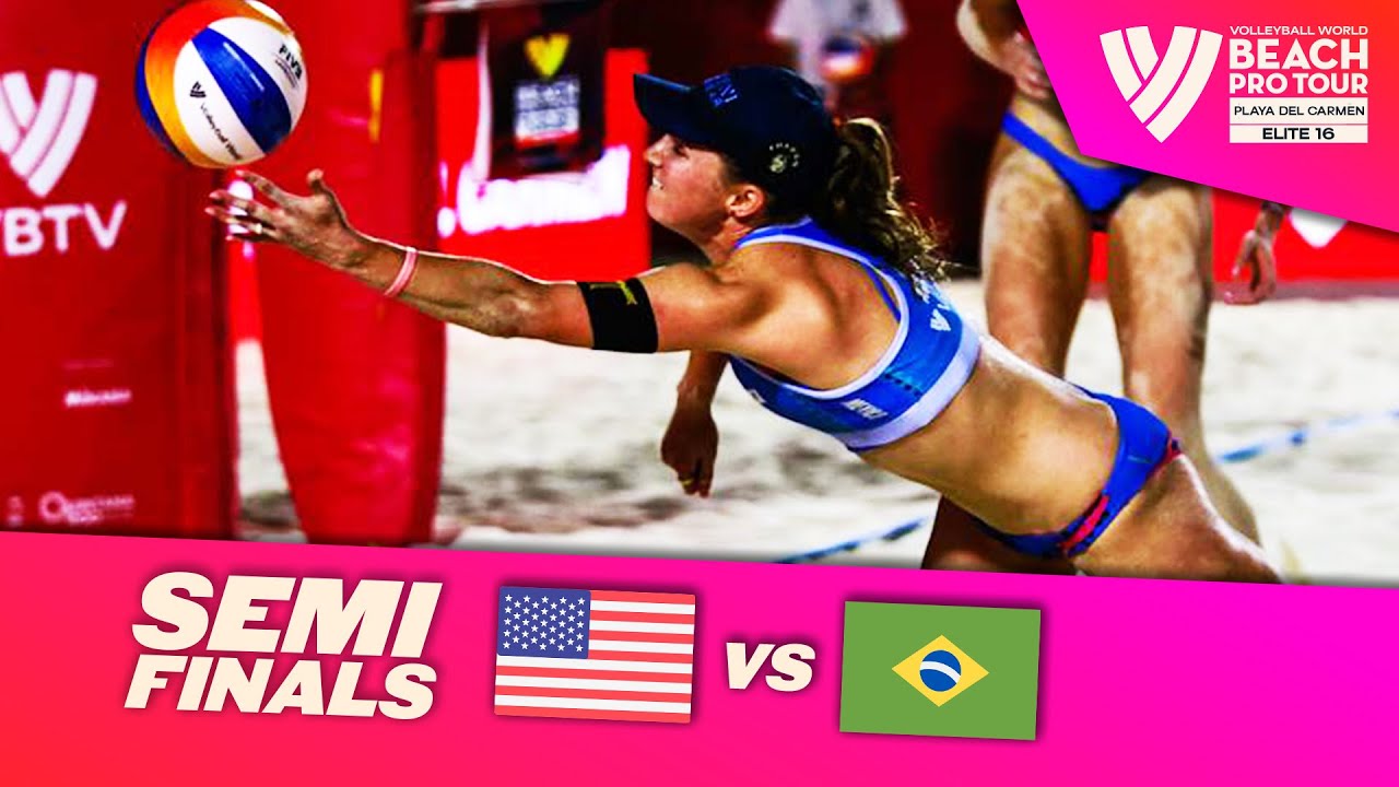 Nuss/Brasher vs. Carol/Rebecca - Semi Final Highlights | Playa del Carmen 2025 #BeachProTour
