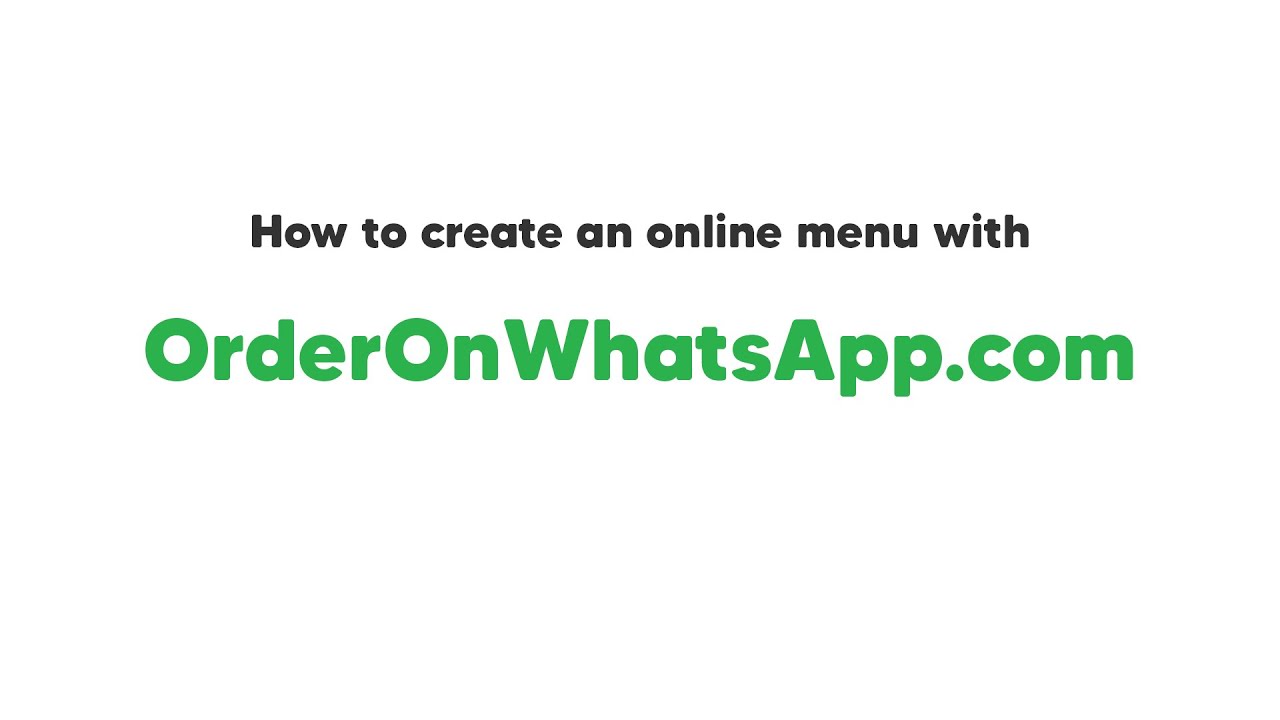 How to create online menu for your restaurant