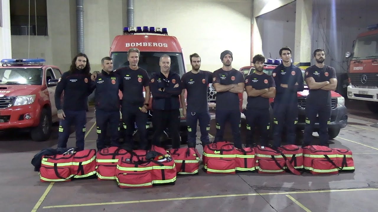 Los bomberos de Ceuta parten hacia Valencia: ayuda frente a la DANA